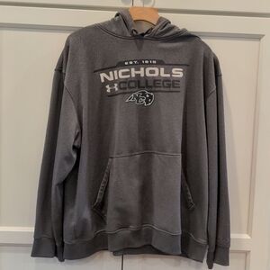 Nichols College Gray Hoodie by Under Armour